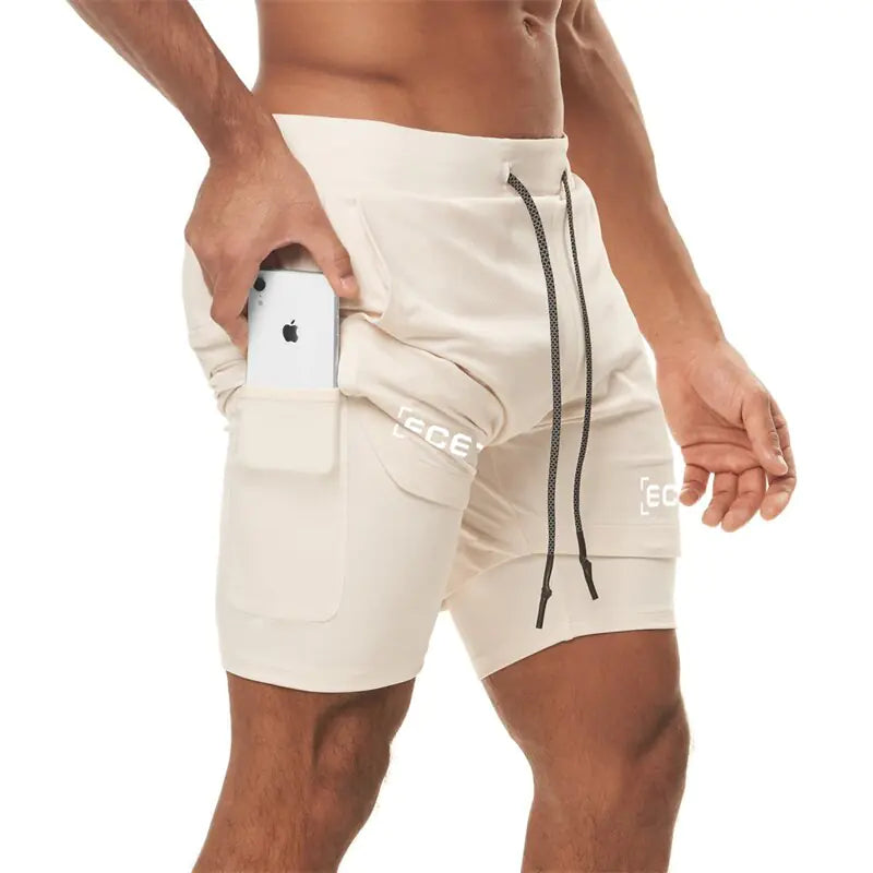 2 in 1 Double Layer Shorts Nestify