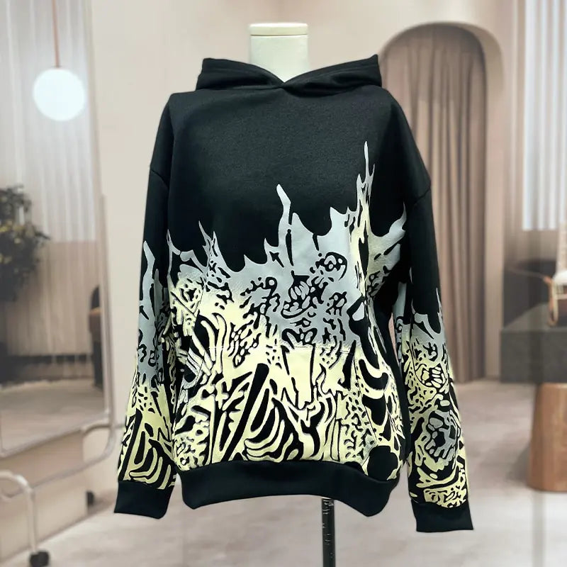 Streetwear Skull Print Hoodies.