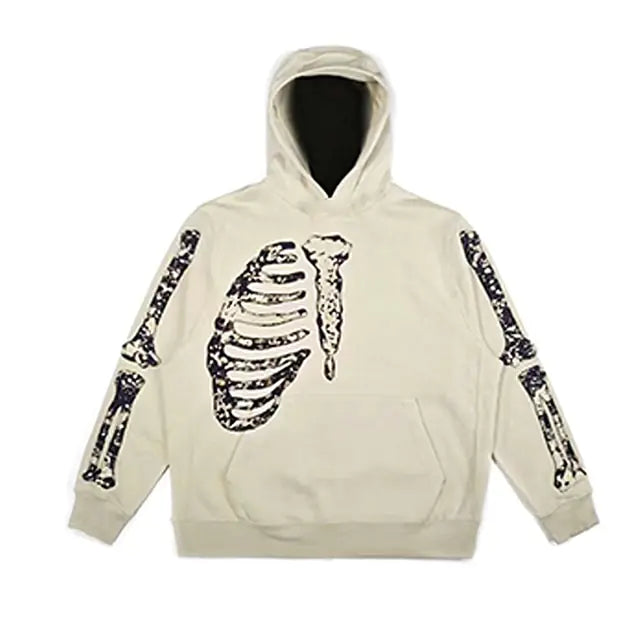 Streetwear Skull Print Hoodies.