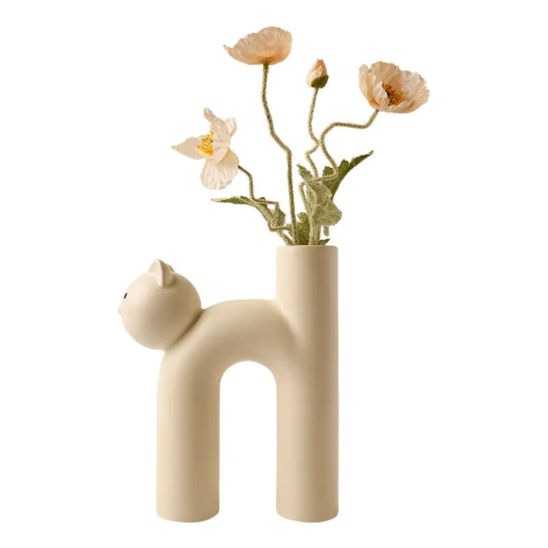 Cat Head Tube Vase Nestify