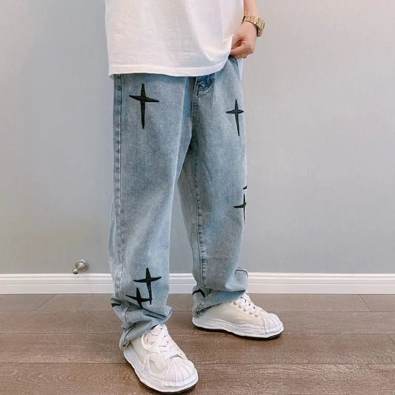 Men Straight Loose Wide-leg Pants Nestify