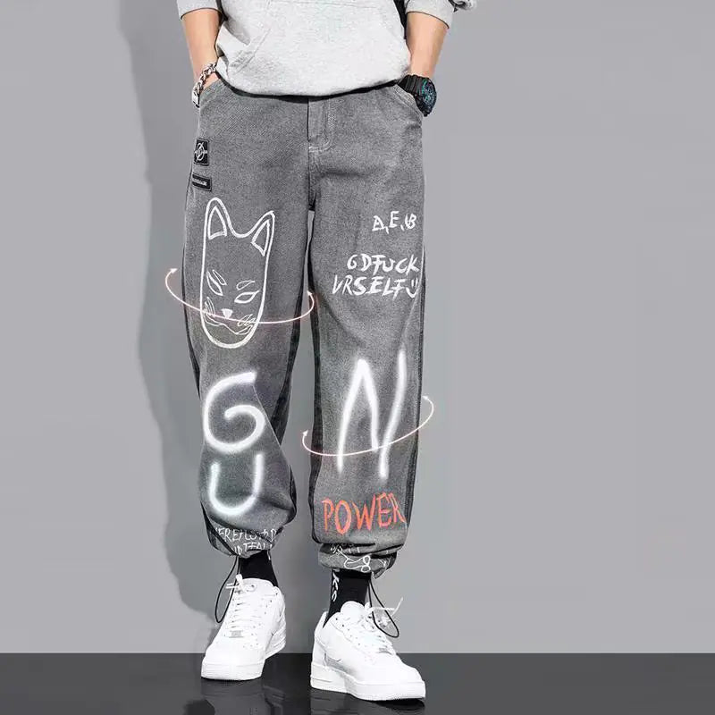 Korean Hip Hop Men's Jeans Nestify