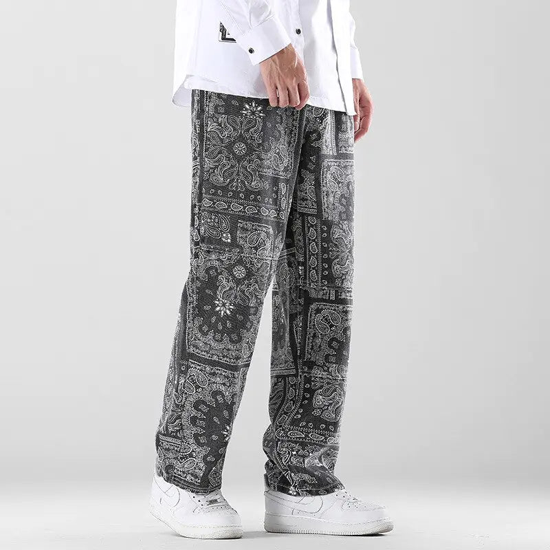 Printed Men's Loose Pants Nestify