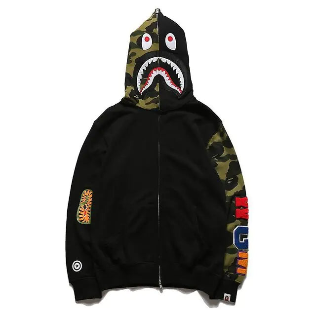 Camo “Bape-Ape” Hoodies.