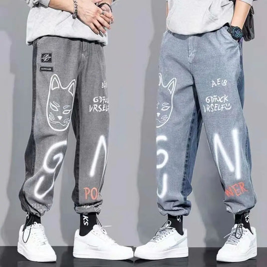 Korean Hip Hop Men's Jeans Nestify