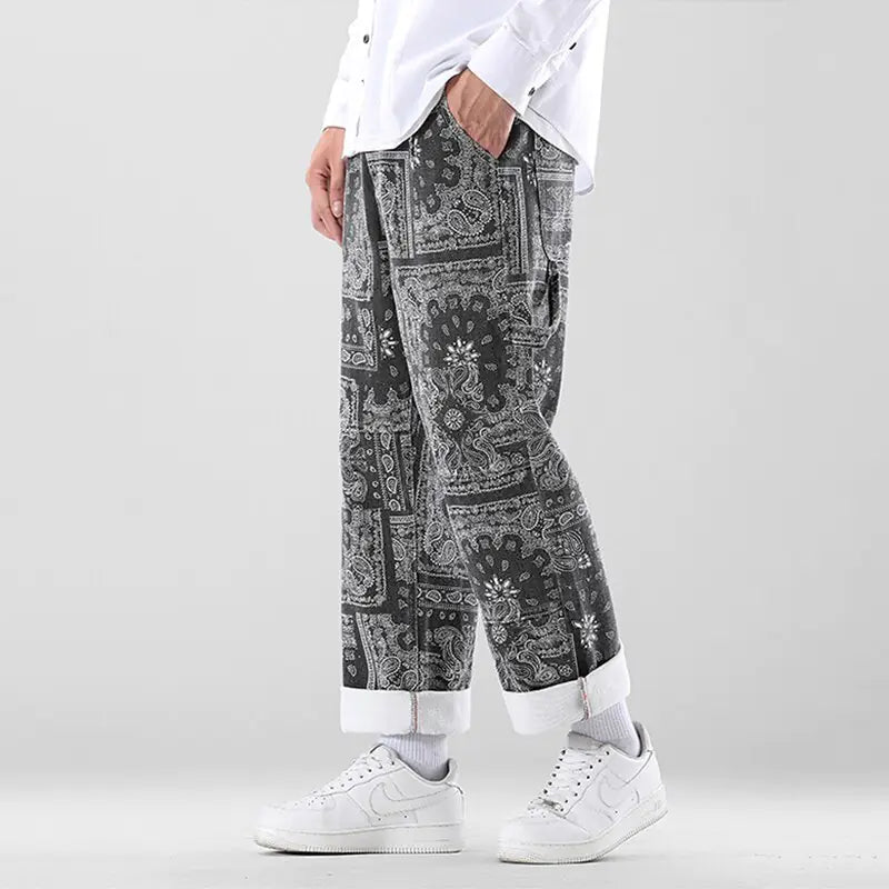 Printed Men's Loose Pants Nestify